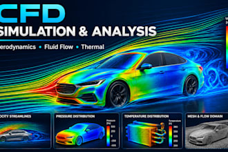 perform cfd simulation and fluid flow analysis and cae