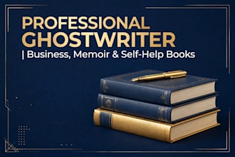 ghostwrite your business book, memior self help and nonfiction books
