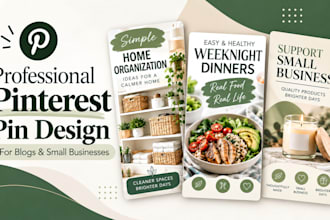 design professional pinterest pins for your blog or business