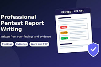 write a professional pentest report