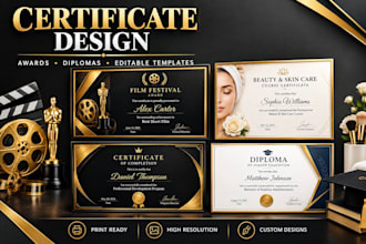 design custom certificates and diplomas