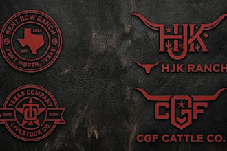 make a western cattle brand style logo creation design