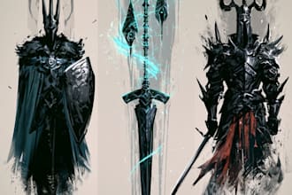 make a fantasy illustration logo
