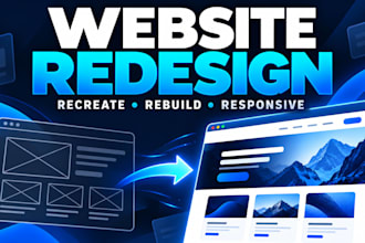 redesign or recreate your existing wordpress website