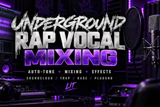 mix and tune your underground rap vocals