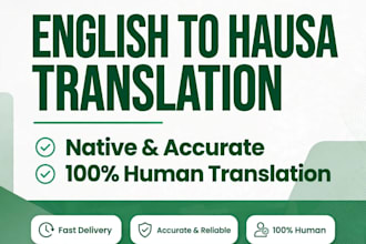 translate english to hausa and hausa to english accurately