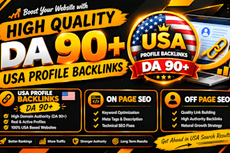 create 50 high quality USA profile backlinks