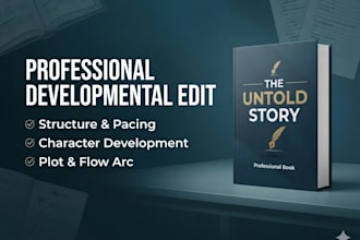 be your developmental book editor for fiction, nonfiction and memoir book edit
