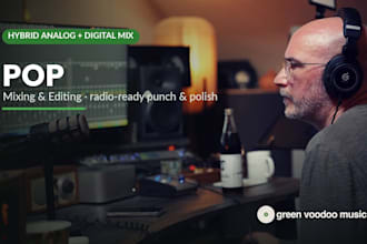 mix your pop song to be radio ready with punch, clarity and polish