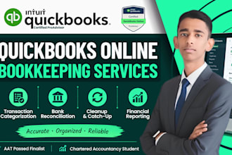 do quickbooks online bookkeeping, cleanup, catch up and reconciliation