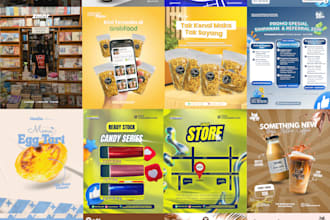 design modern brand poster and promotional flyer for business