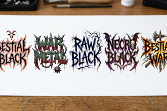 do bestial black war metal raw black  necro black lettering