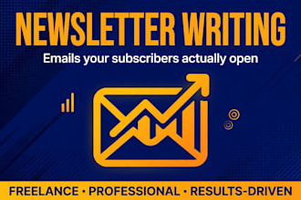 write an engaging email newsletter that gets opened and read