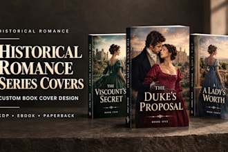 design a historical romance book cover for your series