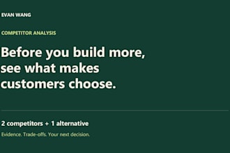 analyze competitors and alternatives for your product strategy