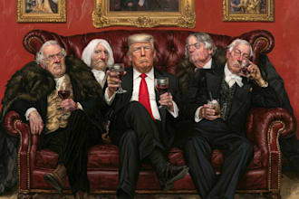 draw political caricatures with satirical humor