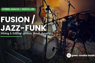 mix your jazz funk or fusion track with groove, detail and dynamics
