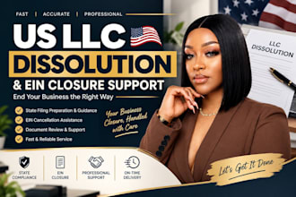 dissolve your US llc close ein cancel corporation file company dissolution