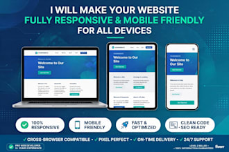 create your website responsive and mobile friendly for all devices