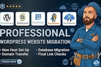 migrate your wordpress website to a new host or domain