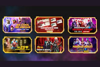 design steam store banners and promotional game graphics