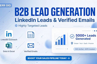 b2b lead generation via linkedin sales navigator email list