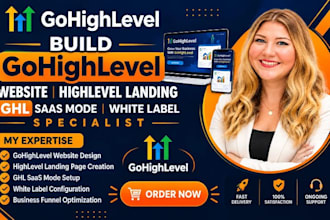 build gohighlevel website highlevel landing ghl saas mode white label specialist