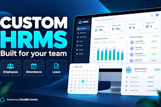 build a custom hrms for employee, attendance and leave management