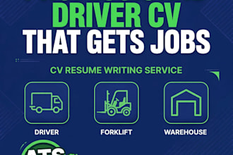 write ats CV for truck drivers forklift operator canada jobs