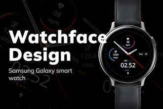custom watch face design for smart watch