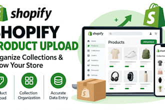 upload products and organize collections in shopify