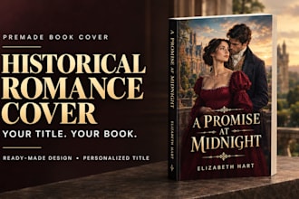 design a premade historical romance book cover with your title