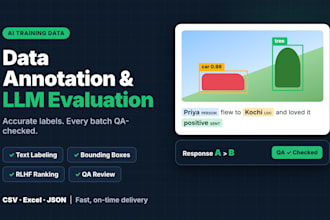 do accurate data annotation, labeling and llm response evaluation
