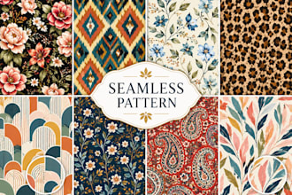design seamless textile patterns