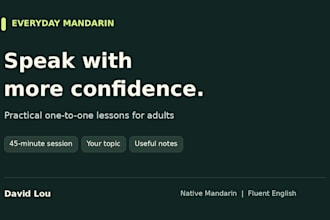help you practise everyday mandarin in a private online lesson