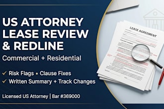 review your commercial property lease as a US attorney