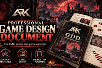 create a professional game design document