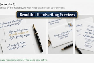 write beautiful handwritten notes letters and documents