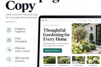 rewrite your small business homepage copy