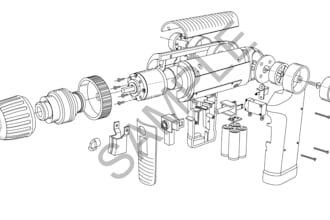 create patent drawings, design patent illustrations and technical line art
