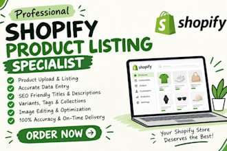do shopify product listing and shopify store manager