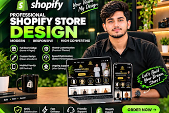design a shopify store or shopify dropshipping store