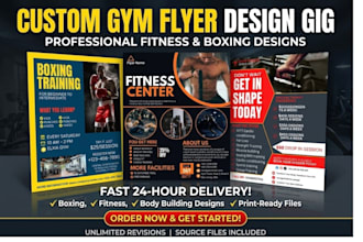 create professional gym and fitness flyer sport club flyer