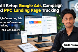 setup google ads campaign and PPC landing page tracking