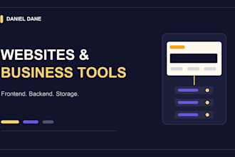 build a conversion focused website or business dashboard