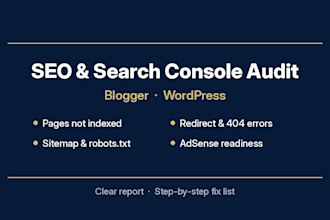 audit your blogger or wordpress site SEO and search console errors