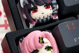 sculpt custom 3d printable artisan keycap models for gaming keyboards and anime