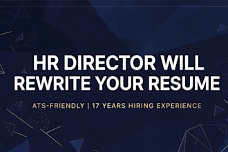 rewrite your resume as an HR director