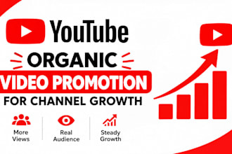 do organic youtube video promotion for channel growth