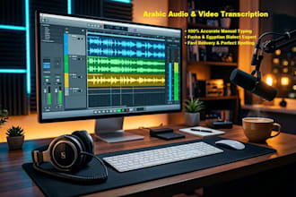do professional arabic audio and video transcription